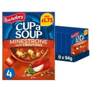 Batchelors Cup a Soup Minestrone with Croutons 4 Instant Soup Sachets 94g